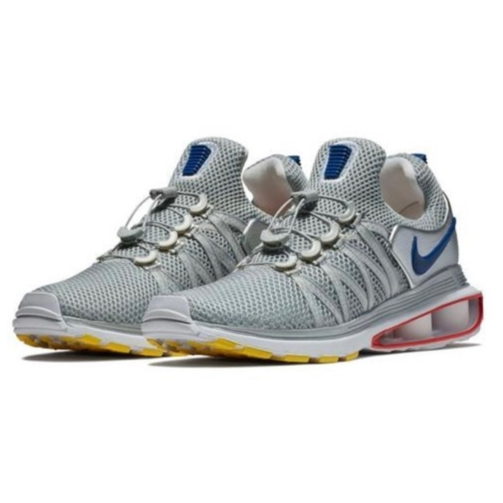Nike Shox Gravity Sneakers Mens Running Training Shoes Metallic Silver Gray Grey - Picture 3 of 16